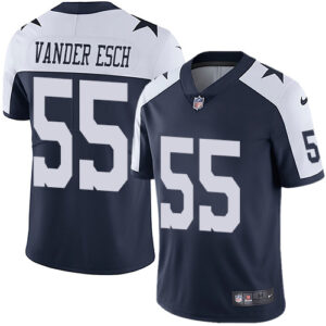 Leighton Vander Esch Dallas Cowboys 55 Navy Blue NFL Limited Jerseys 1