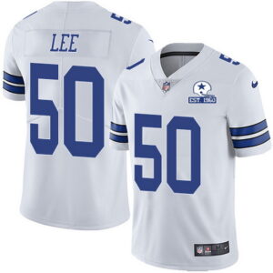Sean Lee Dallas Cowboys 50 White With Est 1960 NFL Limited Jerseys