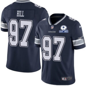 Trysten Hill 97 Dallas Cowboys Navy With Est 1960 NFL Limited Jerseys