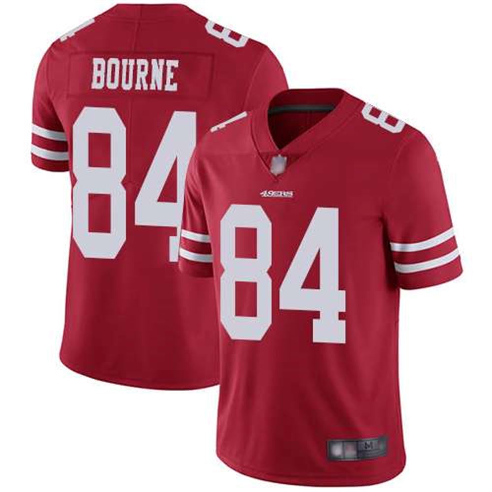 San Francisco 49ers Youth #84 Kendrick Bourne Red Limited Home Vapor Untouchable Jersey