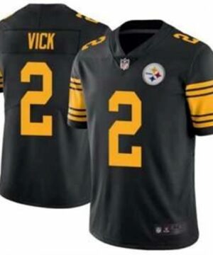Pittsburgh Steelers 2 Michael Vick Black Color Rush Limited Stitched Jersey