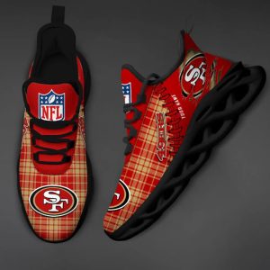 49ers NFL Personalized Max Soul Shoes