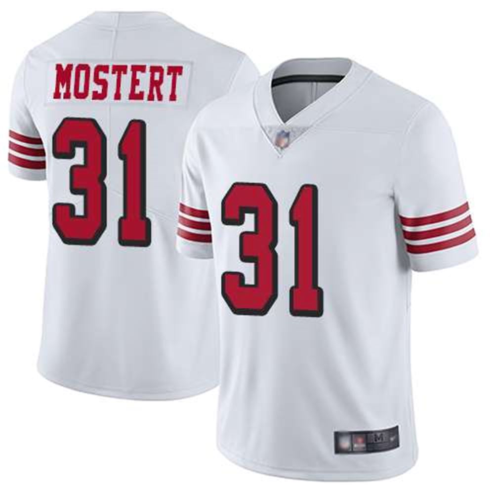 San Francisco 49ers White Limited #31 Raheem Mostert Football Rush Vapor Untouchable Jersey