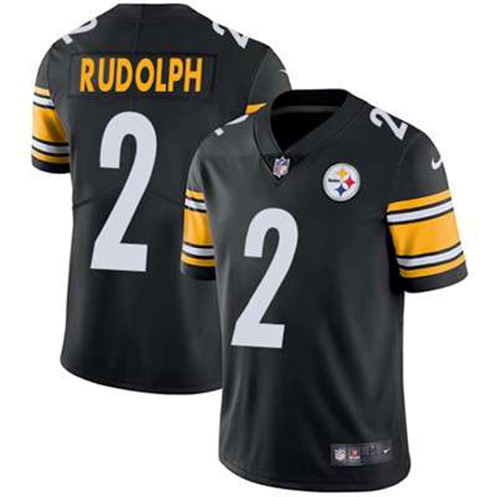 Pittsburgh Steelers #2 Mason Rudolph Black Team Color Men's Stitched NFL Vapor Untouchable Limited Jersey