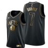 Brooklyn Nets 7 Kevin Durant Black 2019 Golden Edition Stitched NBA Jersey