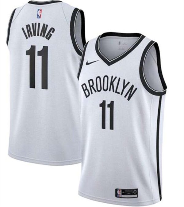 Brooklyn Nets White 11 Kyrie Irving Association Edition Swingman Stitched NBA Jersey 1