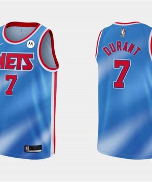 Brooklyn Nets White 7 Kevin Durant 2020 21 Blue Stitched NBA Jersey