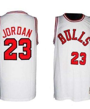 Bulls 23 Michael Jordan White 1984 1985 Hardwood Classics Stitched NBA Jersey