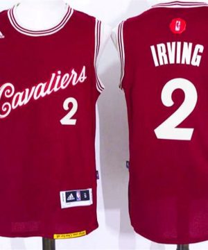 Cavaliers 2 Kyrie Irving Red 2015 16 Christmas Day Swingman Jersey