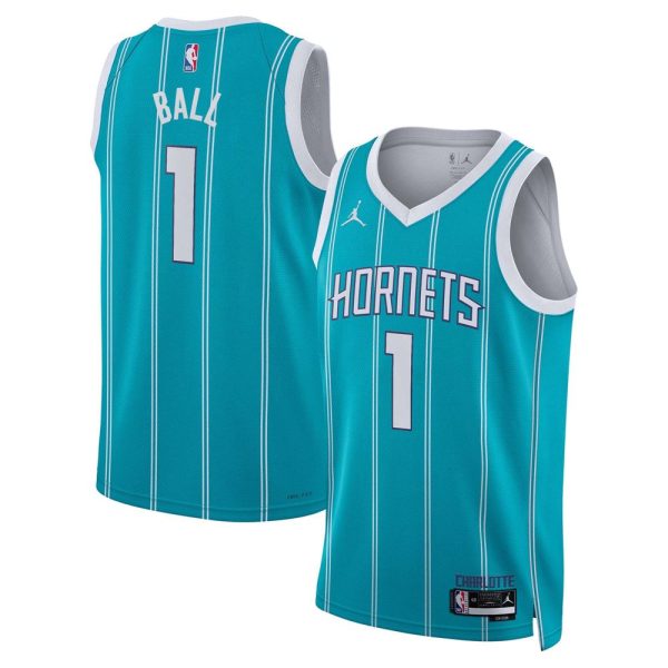 Charlotte Hornets Jordan Brand Icon Edition Swingman Jersey Teal LaMelo Ball Unisex