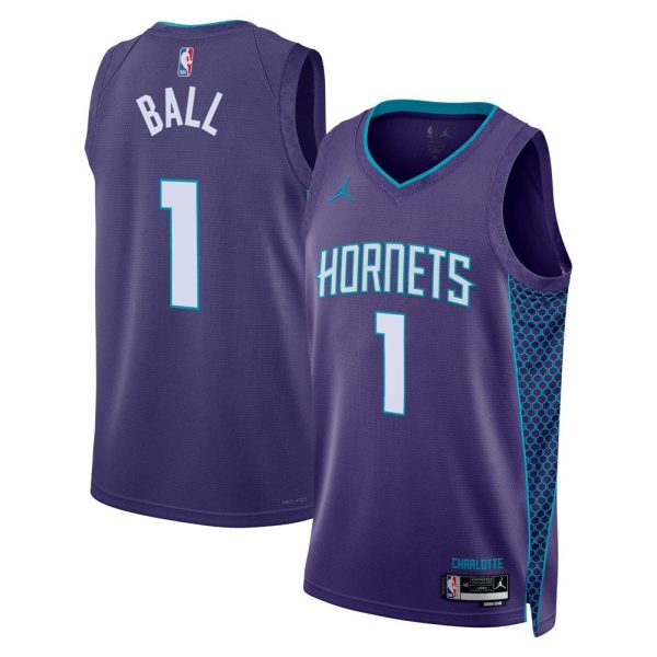 Charlotte Hornets Jordan Statement Edition Swingman Jersey Purple LaMelo Ball Unisex