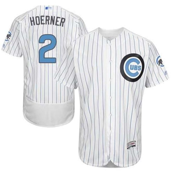 Chicago Cubs 2 Nico Hoerner White 2016 Fathers Day Fashion Baseball Flex Base Jersey