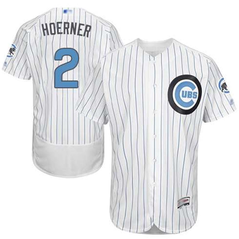 Chicago Cubs #2 Nico Hoerner White 2016 Father's Day Fashion Baseball Flex Base Jersey