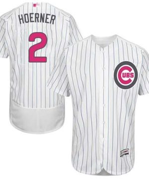Chicago Cubs 2 Nico Hoerner White 2016 Mothers Day Fashion Baseball Flex Base Jersey