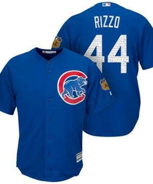 Chicago Cubs 44 Anthony Rizzo Royal Blue 2017 Spring Training Stitched MLB Majestic Cool Base Jersey
