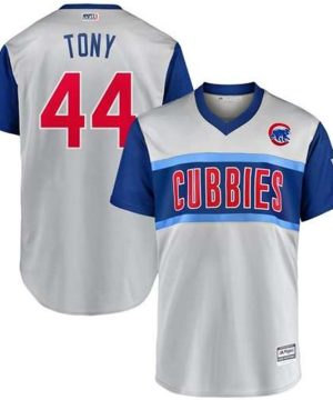 Chicago Cubs 44 Anthony Rizzo Tony Gray 2019 MLB Little League Classic Player Jersey
