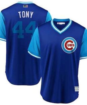 Chicago Cubs 44 Anthony Rizzo Tony Majestic Royal 2018 Players Weekend Cool Base Jersey