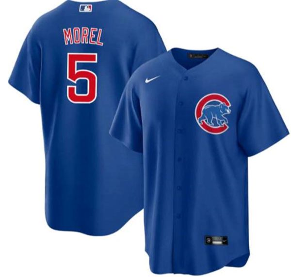 Chicago Cubs 5 Christopher Morel Chicago Blue Cool Base Stitched Baseball Jersey