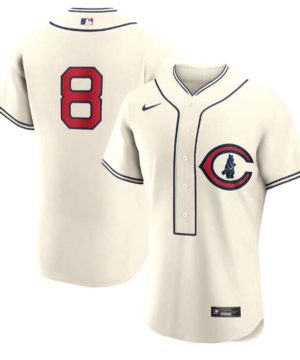 Chicago Cubs 8 Ian Happ Cream 2022 Field Of Dreams Stitched Baseball Jersey