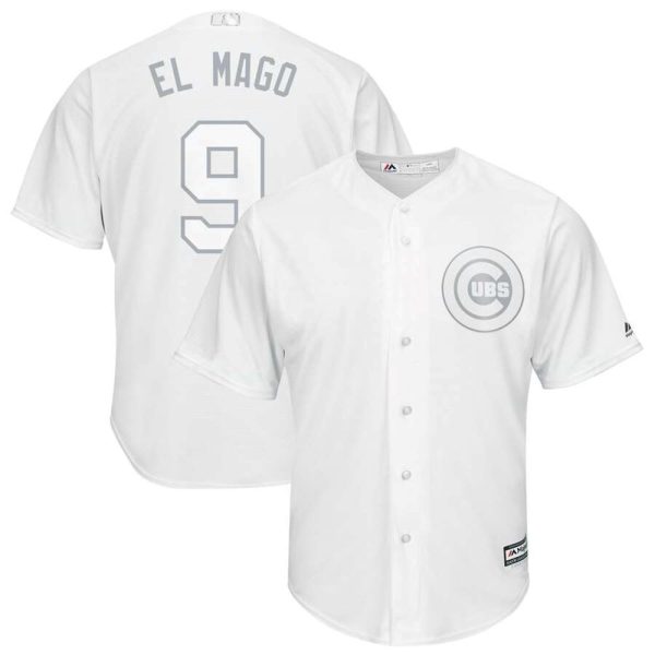 Chicago Cubs 9 Javier Baez El Mago Majestic White 2019 Players Weekend Player Stitched MLB Jersey