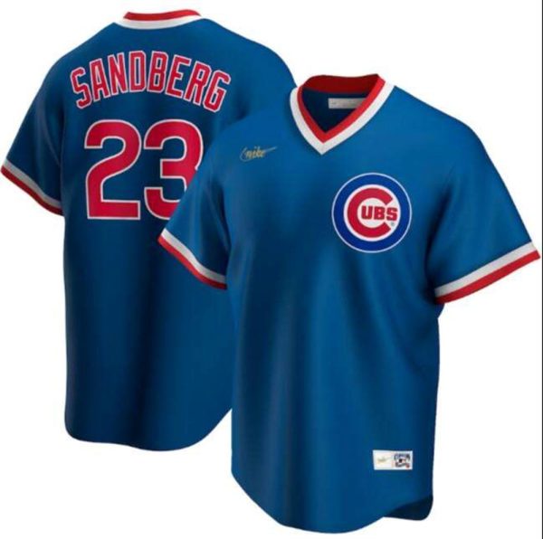 Chicago Cubs Blue 23 Ryne Sandberg 2020 New Cool Base Stitched MLB Jersey