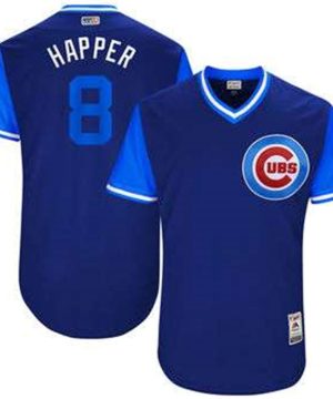 Chicago Cubs Ian Happ Happer Majestic Royal 2017 Players Weekend Authentic Jersey