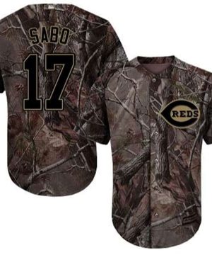 Cincinnati Reds 17 Chris Sabo Camo Realtree Collection Cool Base Stitched MLB Jersey