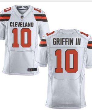 Cleveland Browns 10 Robert Griffin III 2015 Nike White Elite Jersey