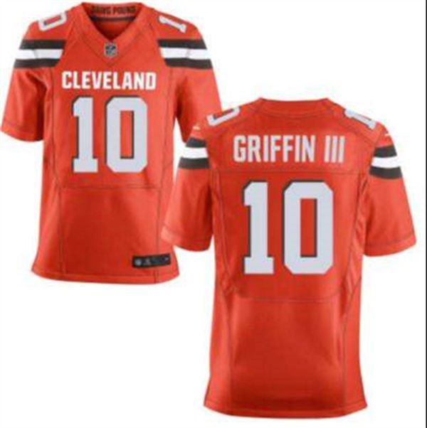 Cleveland Browns 10 Robert Griffin III Orange Alternate 2015 NFL Nike Elite Jersey