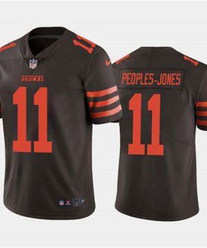 Cleveland Browns 11 Donovan Peoples NFL Stitched Color Rush Limited Brown Nike Jersey