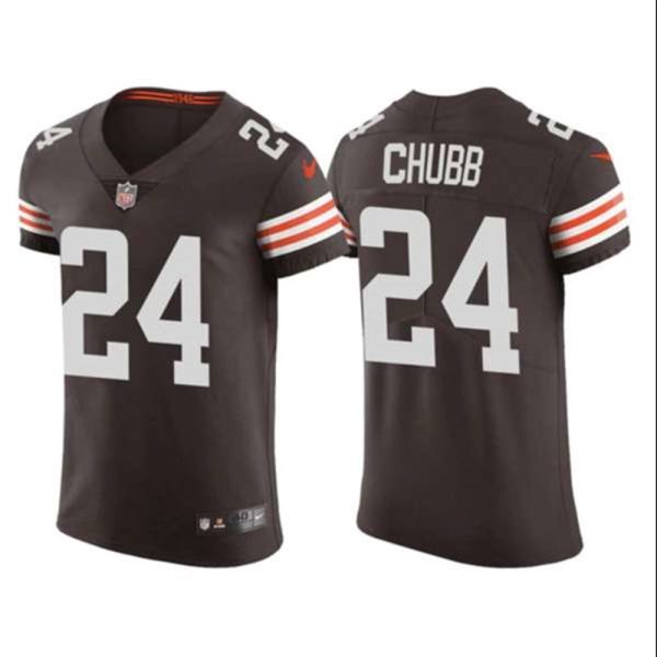 Cleveland Browns 24 Nick Chubb Brown Vapor Untouchable Limited Stitched Jersey