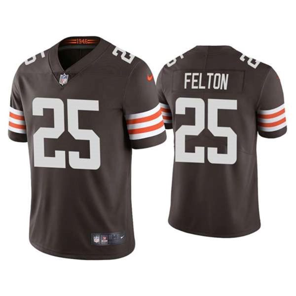 Cleveland Browns 25 Demetric Felton 2021 Brown Vapor Untouchable Limited Stitched Jersey