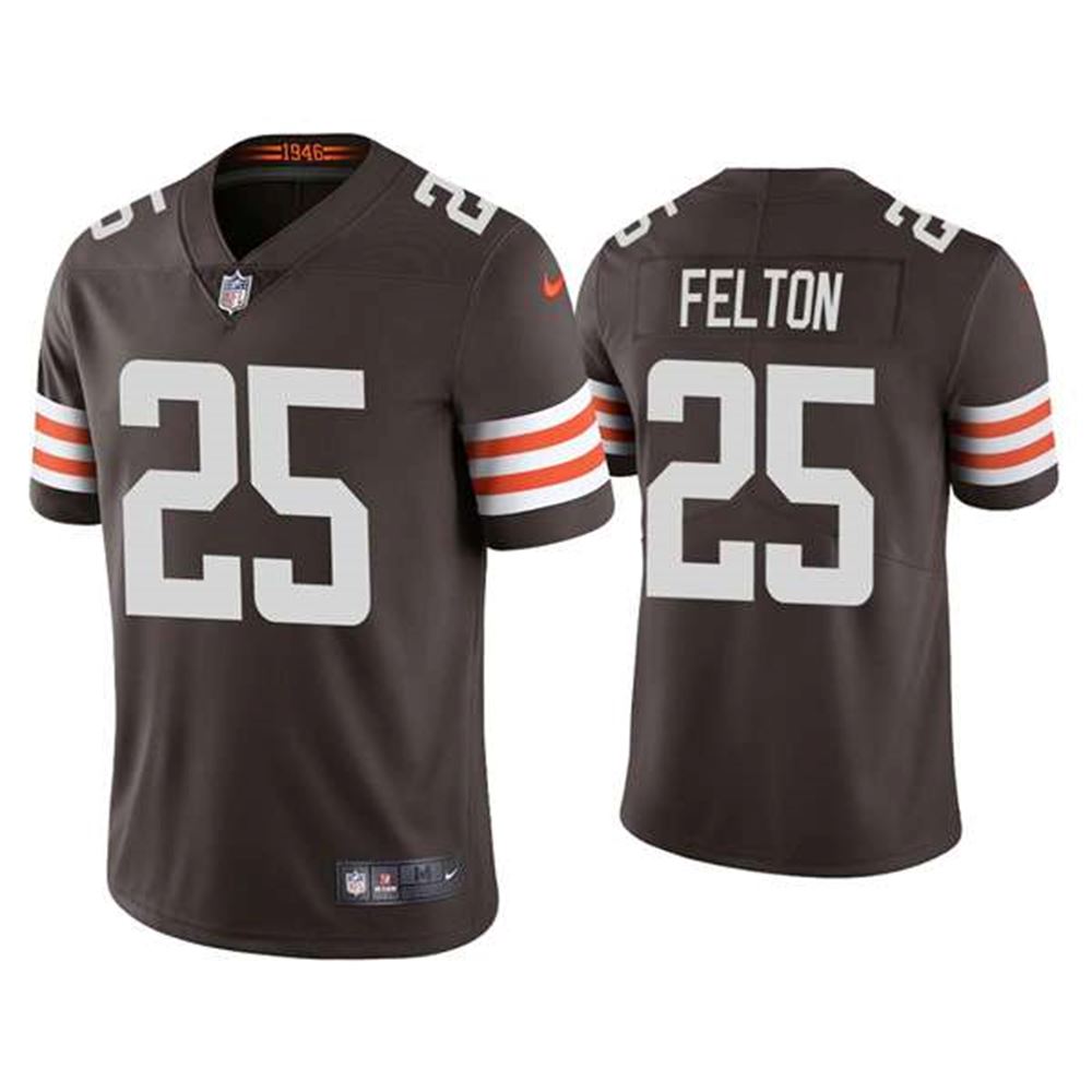 Cleveland Browns #25 Demetric Felton 2021 Brown Vapor Untouchable Limited Stitched Jersey