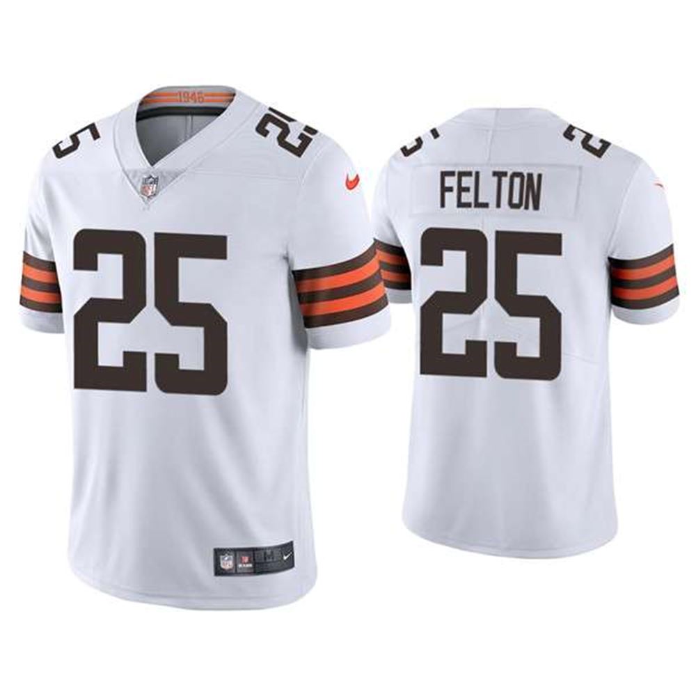 Cleveland Browns #25 Demetric Felton 2021 White Vapor Untouchable Limited Stitched Jersey