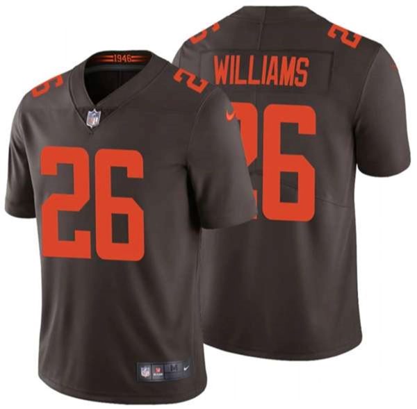 Cleveland Browns 26 Greedy Williams 2020 New Brown Vapor Untouchable Limited Stitched Jersey