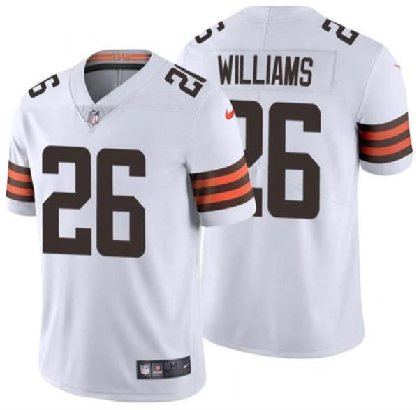 Cleveland Browns 26 Greedy Williams 2020 New White Vapor Untouchable Limited Stitched Jersey