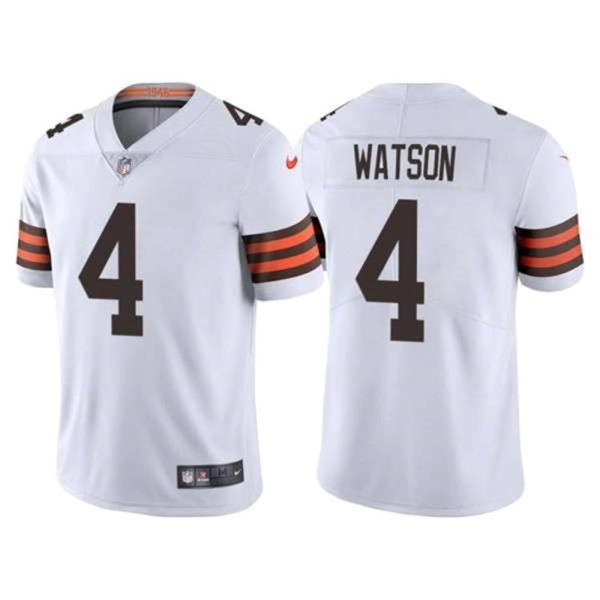 Cleveland Browns 4 Deshaun Watson White Vapor Untouchable Limited Stitched Jersey