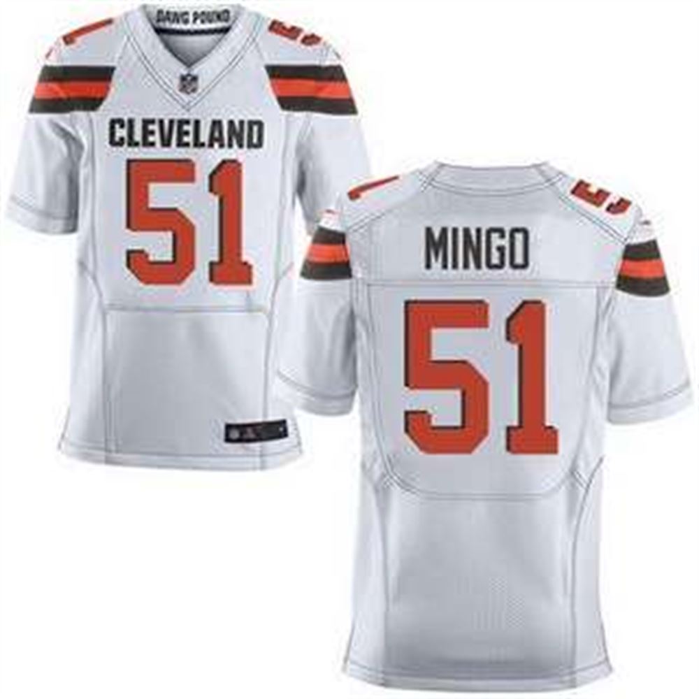Cleveland Browns #51 Barkevious Mingo White Road 2015 NFL  Elite Jersey