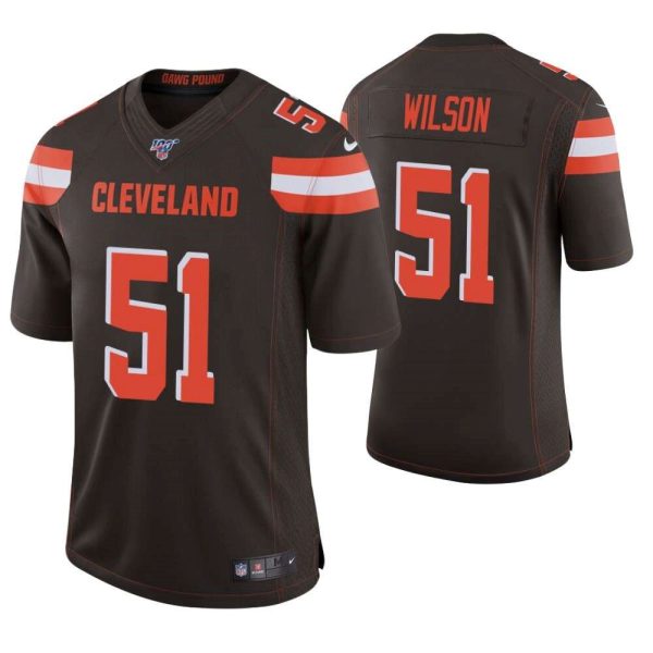 Cleveland Browns 51 Mack Wilson Brown 2019 100th Season Vapor Untouchable Limited Stitched NFL Jersey