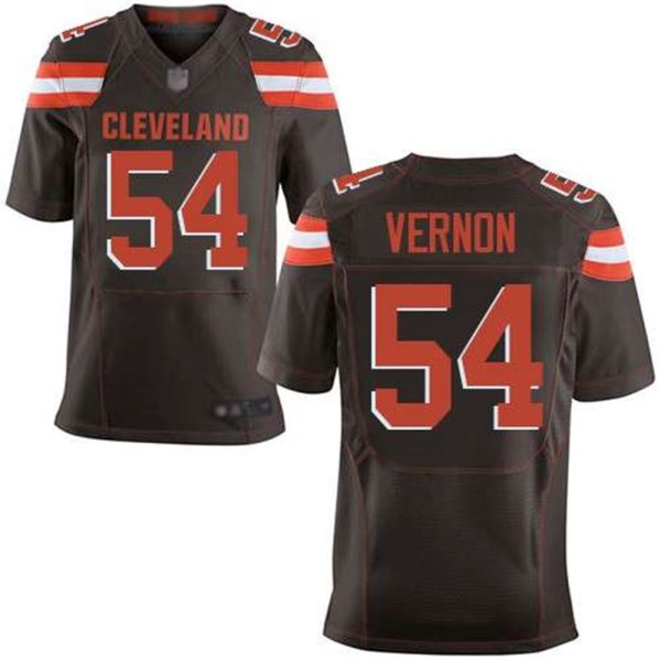Cleveland Browns 54 Olivier Vernon Brown Team Color Mens Stitched Football New Elite Jersey
