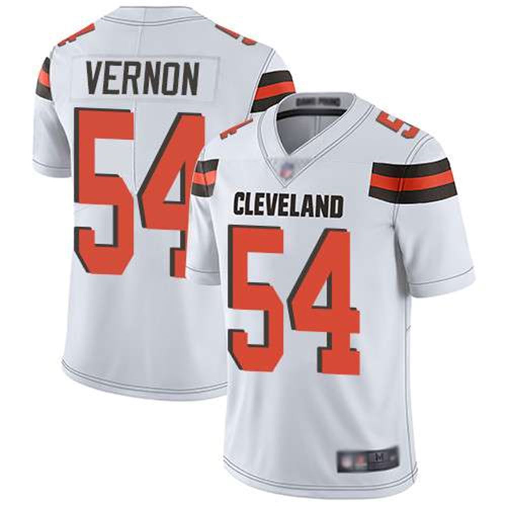 Cleveland Browns #54 Olivier Vernon White Men's Stitched Football Vapor Untouchable Limited Jersey