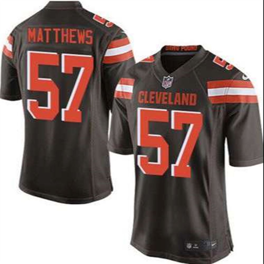 Cleveland Browns #57 Clay Matthews Brown Team Color 2015 NFL  Elite Jersey