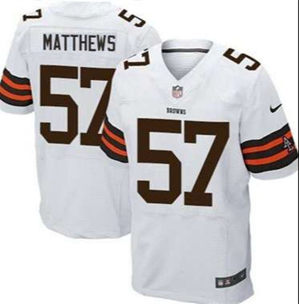 Cleveland Browns #57 Clay Matthews Road NFL  Elite Jersey