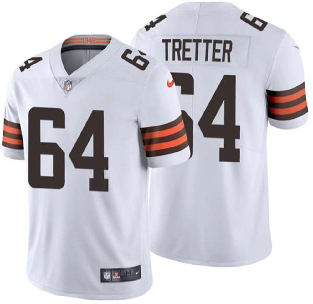 Cleveland Browns #64 JC Tretter New White Vapor Untouchable Limited Stitched Jersey