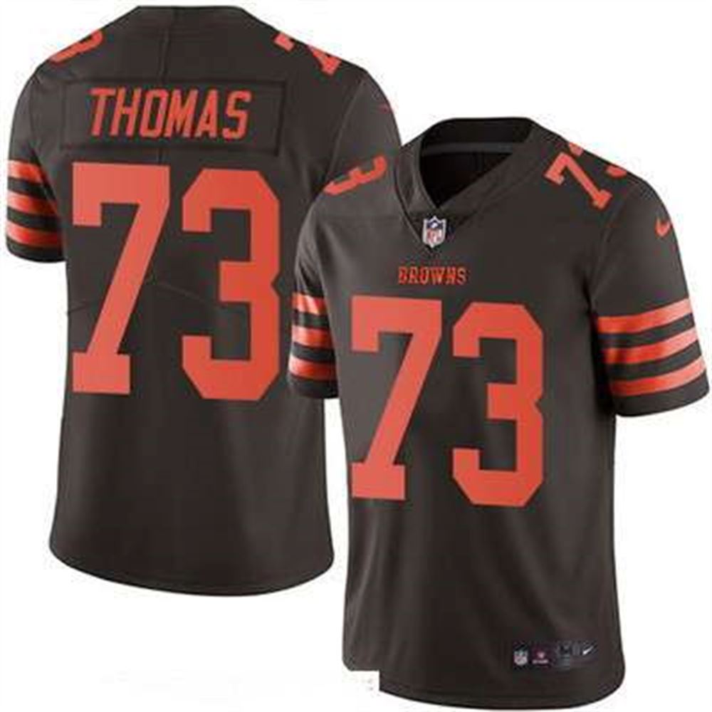 Cleveland Browns #73 Joe Thomas Brown 2016 Color Rush Stitched NFL  Limited Jersey
