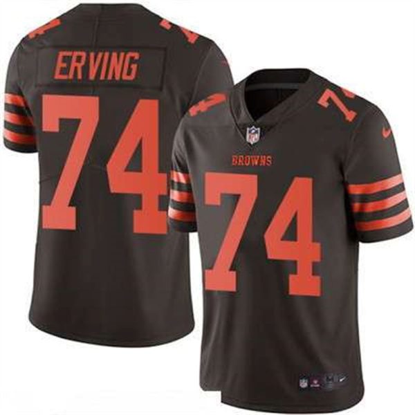 Cleveland Browns 74 Cameron Erving Brown 2016 Color Rush Stitched NFL Nike Limited Jersey