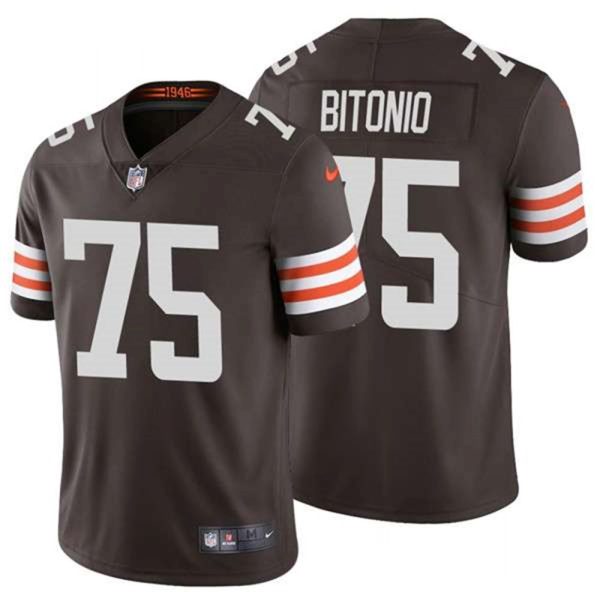 Cleveland Browns 75 Joel Bitonio 2020 New Brown Vapor Untouchable Limited Stitched Jersey