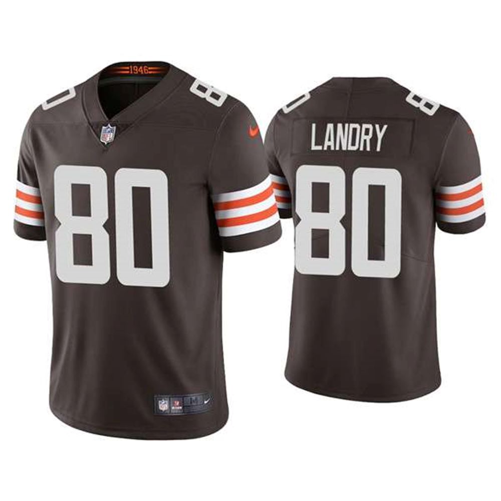 Cleveland Browns #80 Jarvis Landry Brown Vapor Untouchable Limited Stitched Jersey