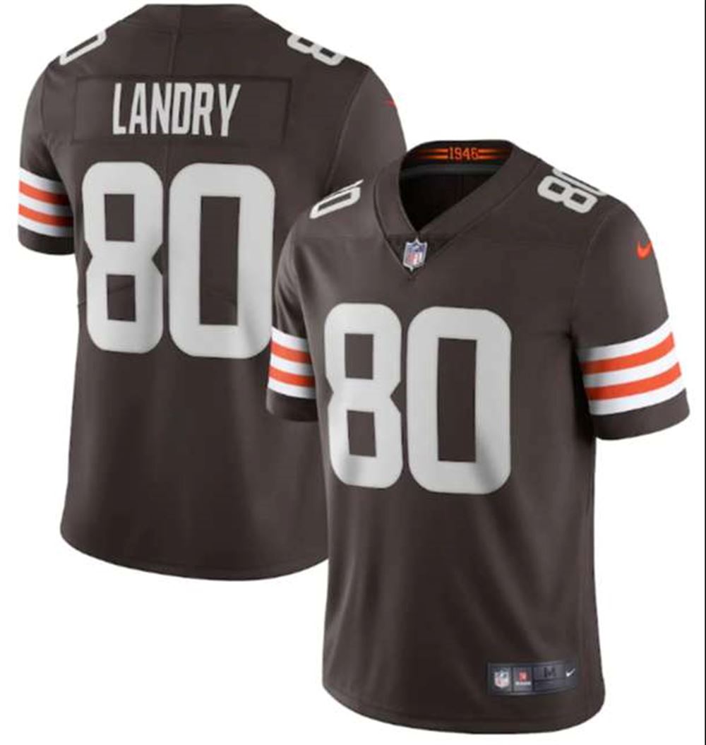 Cleveland Browns #80 Jarvis Landry New Brown Vapor Untouchable Limited NFL Stitched Jersey