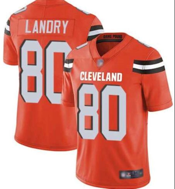 Cleveland Browns 80 Jarvis Landry Orange Vapor Untouchable Limited Stitched Jersey